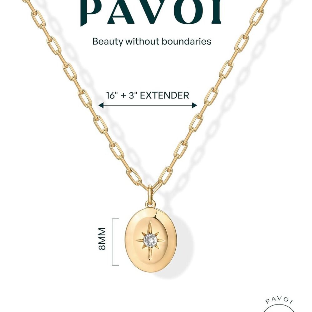 14K Gold Plated Engraved Coin Pendant Necklaces for Women | Byzantine Coin Penda - Picture 3 of 6